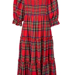 Ivy City Co Madeline Dress in Holiday Plaid- XL- Brand New With tags